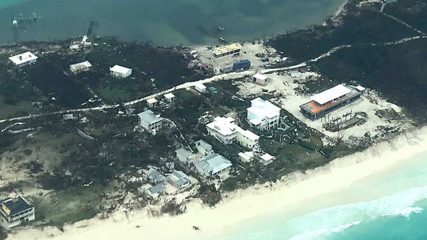 The Abaco Club hit by Hurricane Dorian