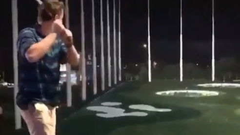 WATCH: The new viral baseball golf swing that is actually incredible!