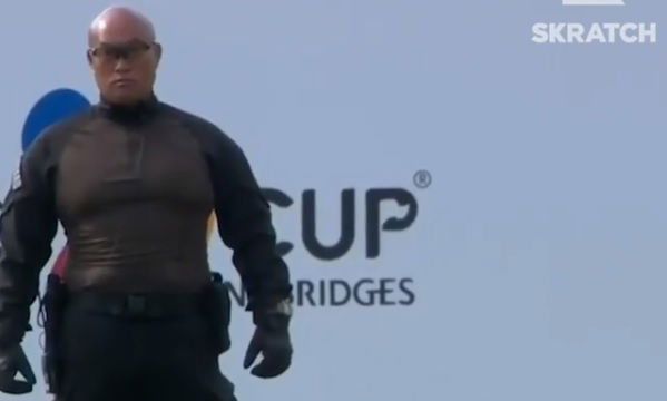 WATCH: The security guard at The CJ Cup is STACKED! 