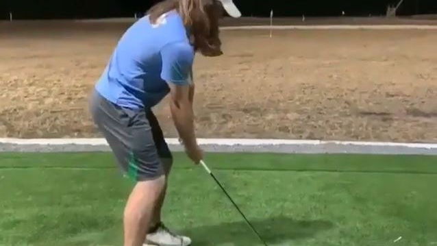 Video goes viral of Kyle Berkshire reaching 260-YARDS with a LOB WEDGE