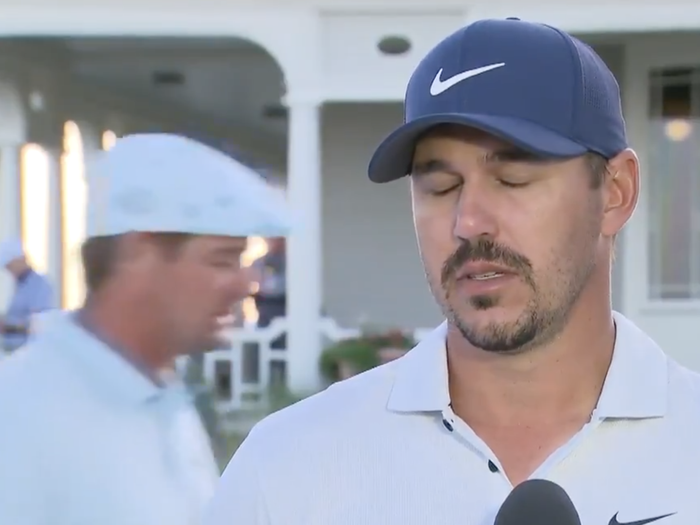 Golf fans react as Bubba Watson uses Brooks Koepka picture as HITTING TARGET