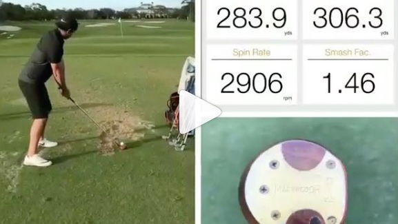 Brooks Koepka's stats with an old wooden driver are off the charts!