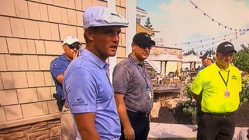 Bryson DeChambeau's reaction to Matthew Wolff's eagle is priceless...
