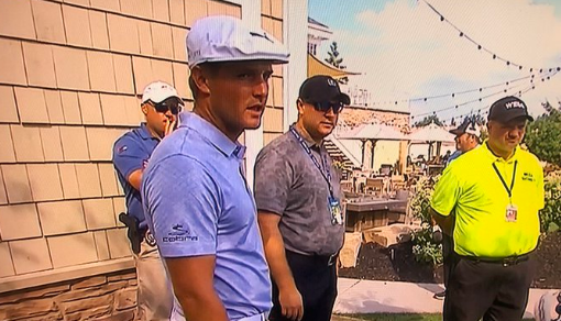 Bryson DeChambeau's reaction to Matthew Wolff's eagle is priceless...