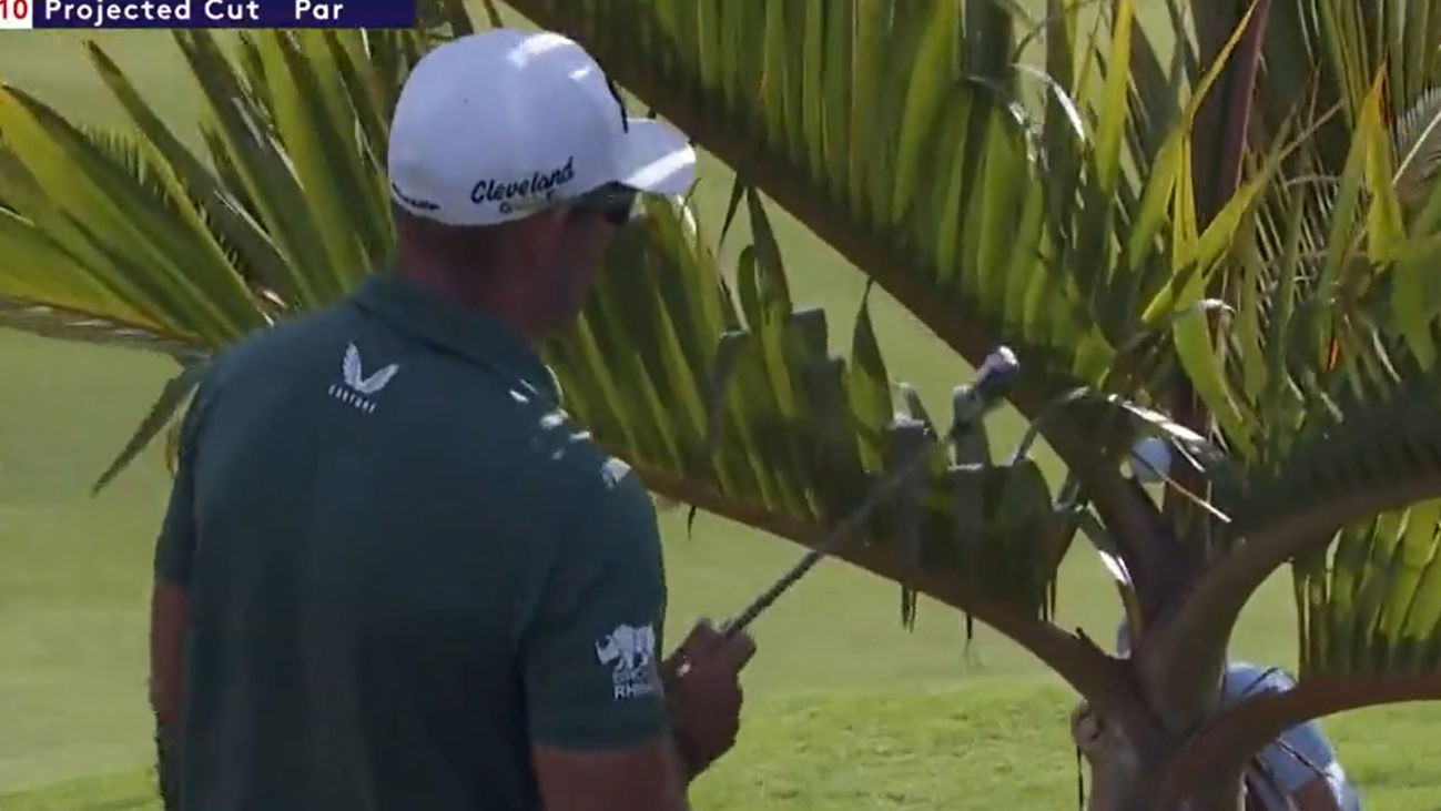 Dean Burmester hits shot OUT OF A TREE in Mauritius