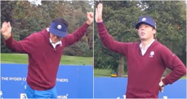 "You can't un-see that" Watch a young Sam Burns show off his birdie dance!