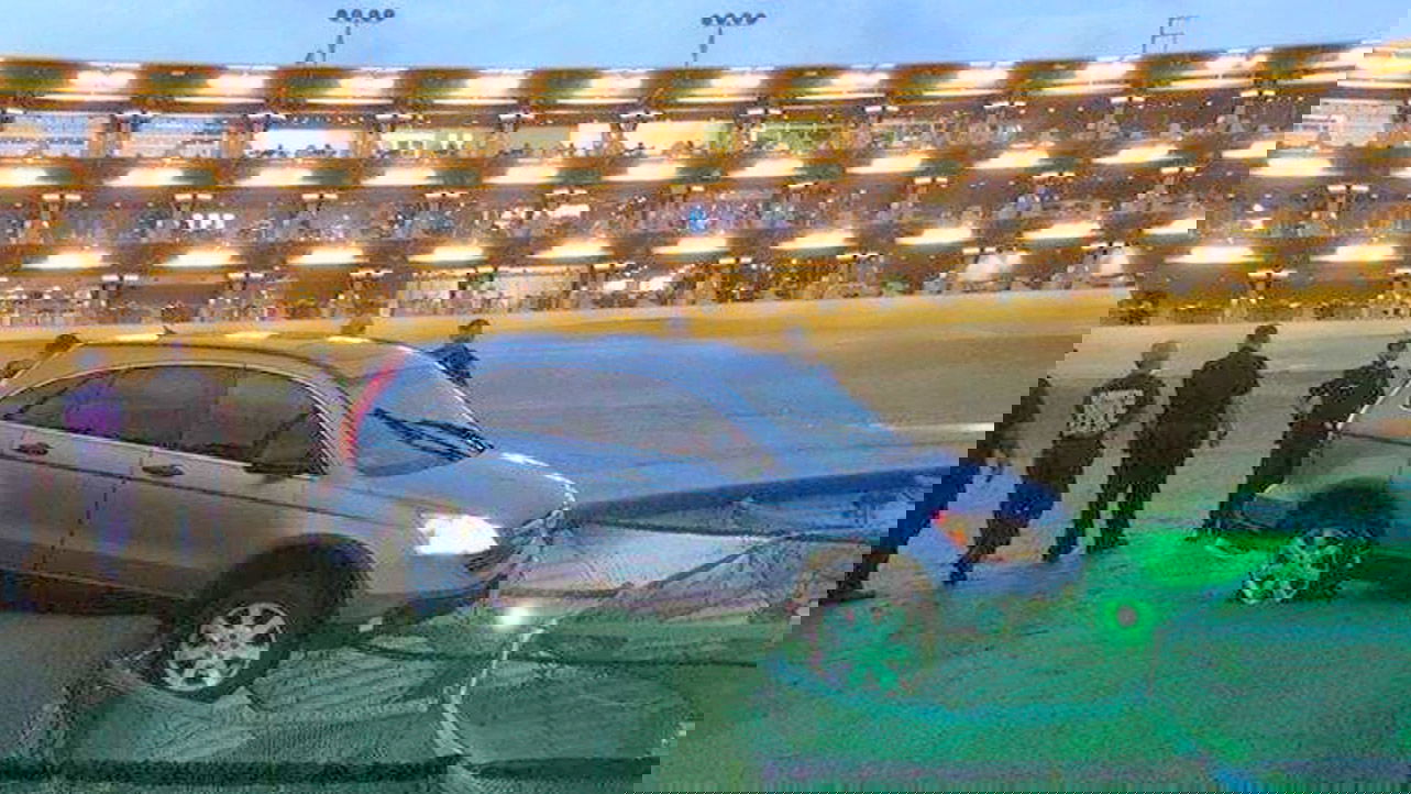 Suspect arrested after driving stolen car onto Topgolf range