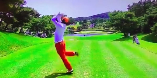 Hosung Choi is everyone's favourite golfer thanks to his outrageous swing