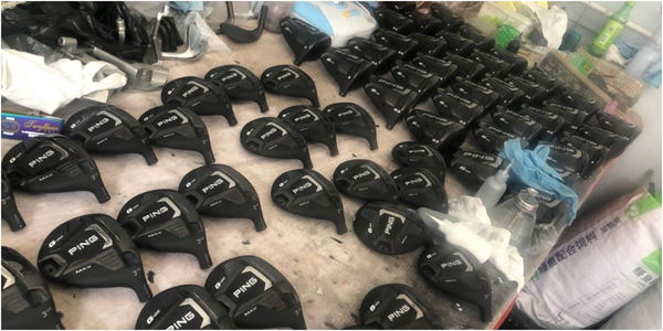 Counterfeiters BUSTED with 20,000 golf equipment in China after dawn raids