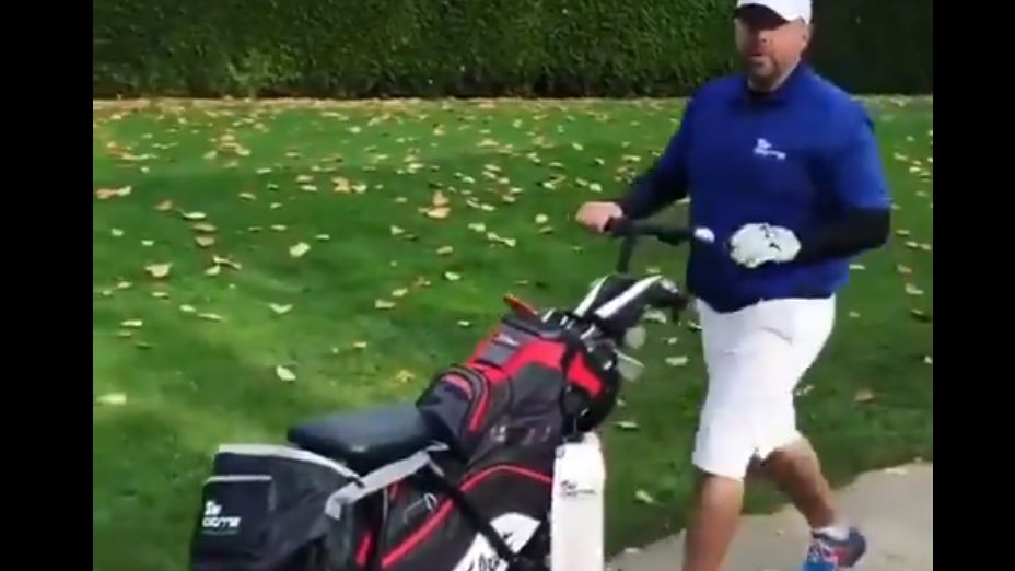 WATCH: Is this the coolest golf trolley ever?!