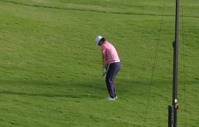 European Tour player misses par-3 green by 70-YARDS then HOLES OUT for birdie