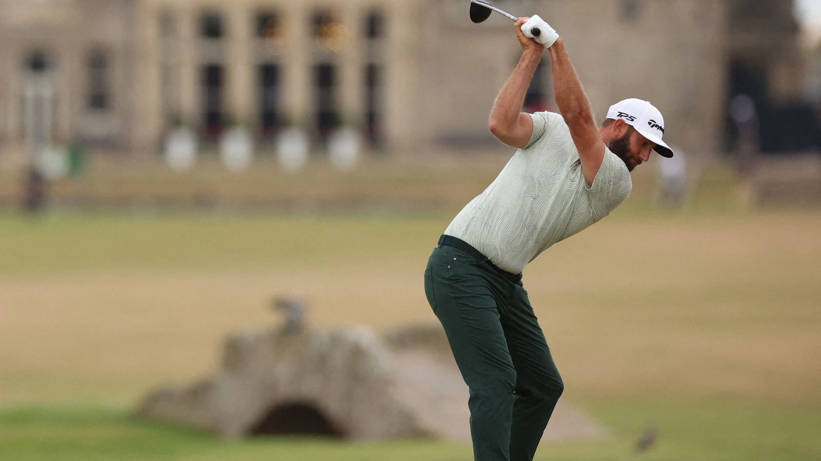 Scottie Scheffler on whether Dustin Johnson TOPPED his shot at 18: