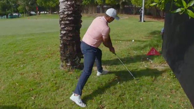 WATCH: Double-hit golf video goes viral; DJ & Brooks break the rules!