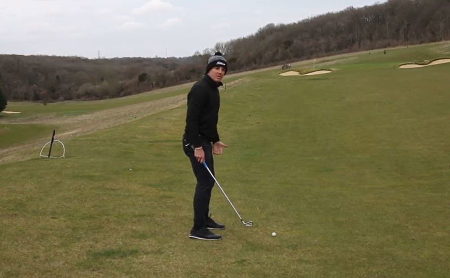 How to PURE your irons from a downhill lie
