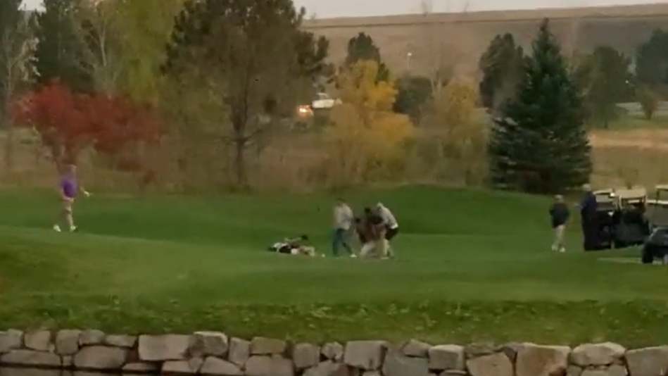 WATCH: Huge fight breaks out between two groups on the golf course!