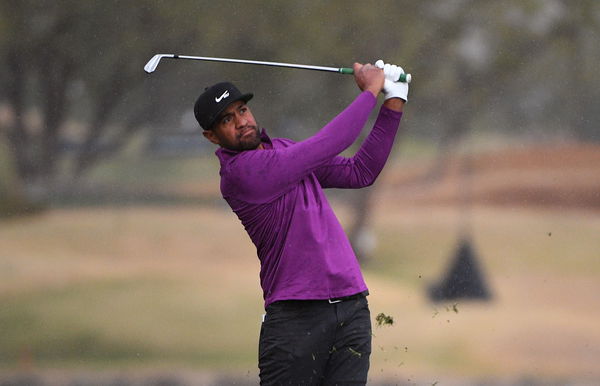 Tony Finau in three-way tie for lead with 18 to play at The American Express