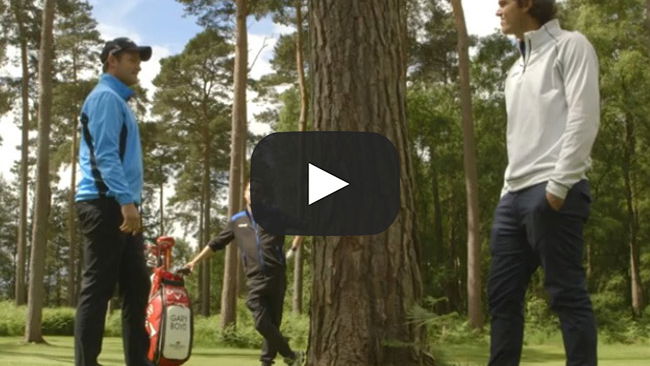 left handed tree challenge golfmagic