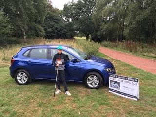 Young lad makes ace, wins car he's not old enough to drive!