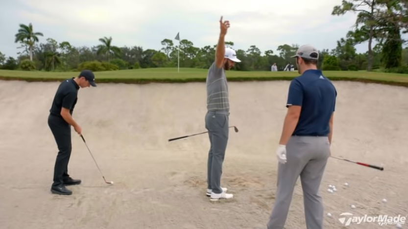 Rory McIlroy, Dustin Johnson, Jon Rahm talk how to hit bunker shots
