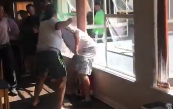 WATCH: Golf fight breaks out in bar after winner is called a CHEAT!