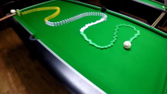 WATCH: Amazing golf pool table trick shot!