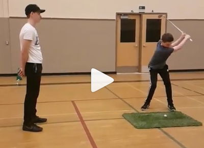 golf trick shot goes horribly wrong