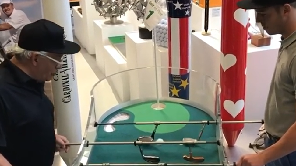 WATCH: The table football golf game everyone wants during lockdown!