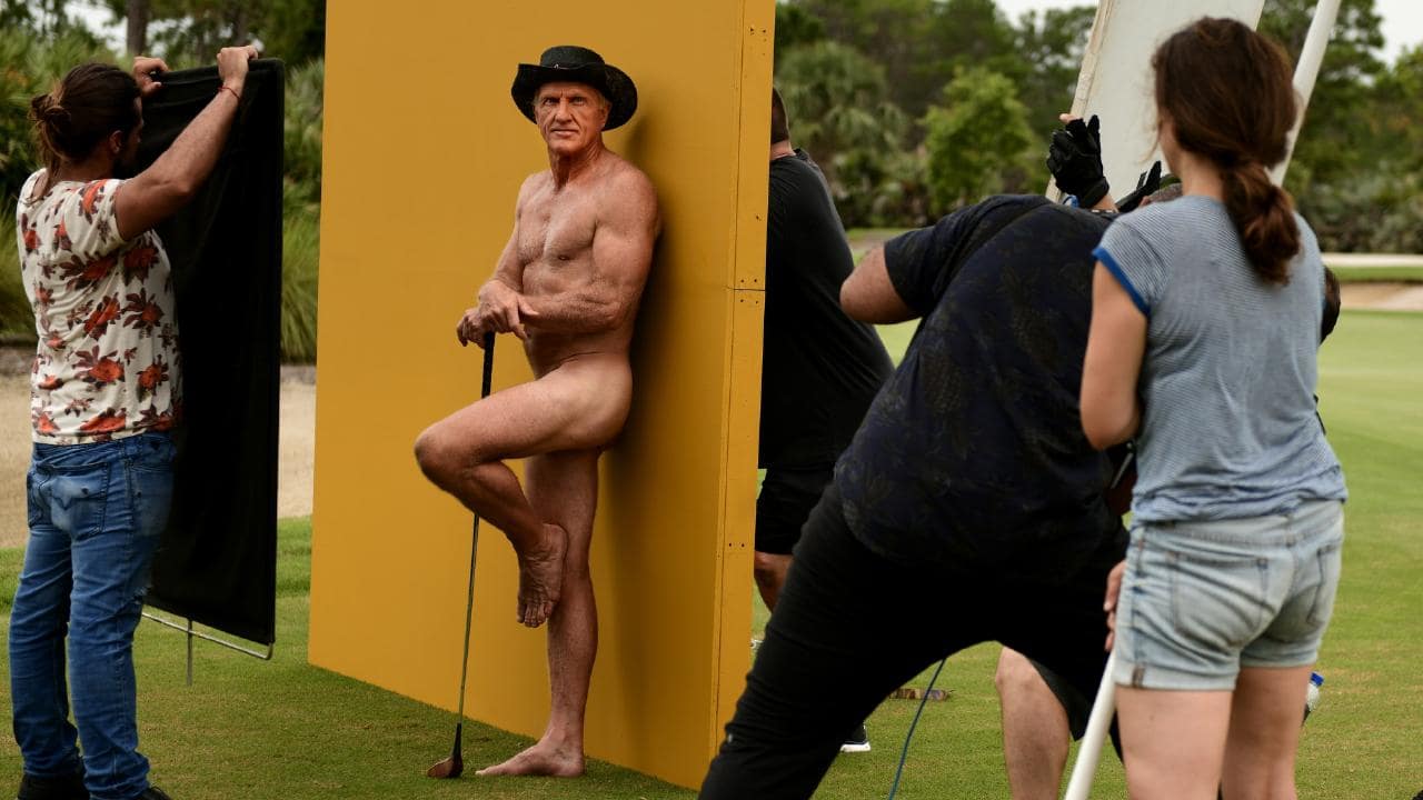 Greg Norman poses nude for latest ESPN body issue.