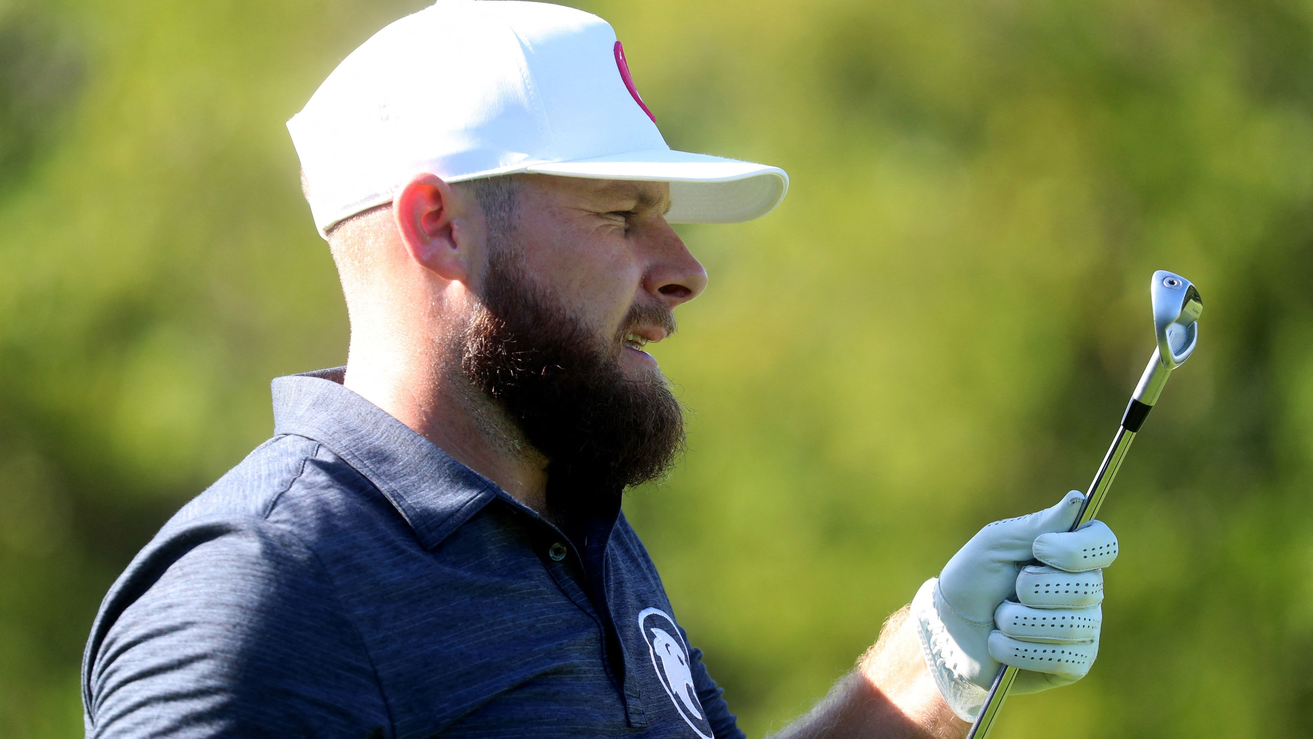 Tyrrell Hatton's divot pattern on the range is a thing of beauty in Jeddah