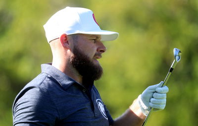 Tyrrell Hatton's divot pattern on the range is a thing of beauty in Jeddah