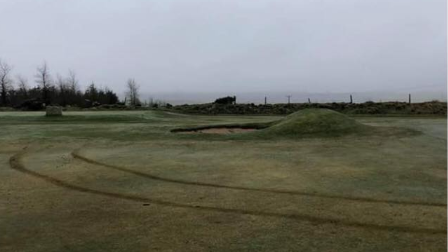 Golf club green left in tatters by joyriders ignoring UK lockdown