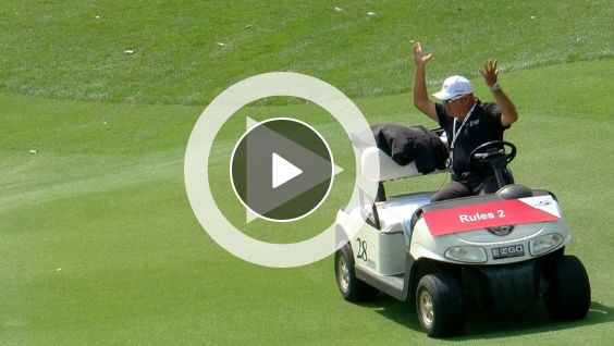 david horsey hits rules official in golf cart