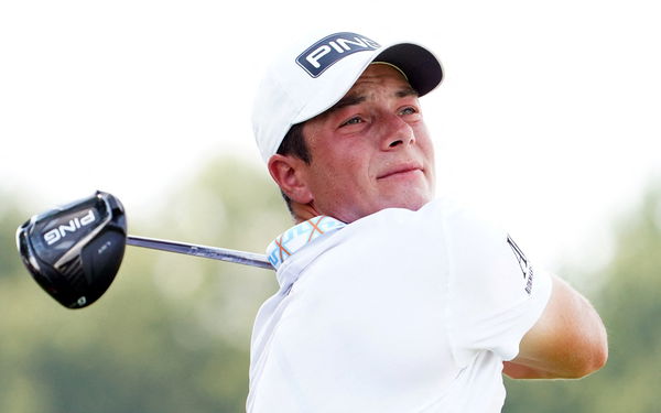 Viktor Hovland marches six shots clear with $18m on line at Tour Championship