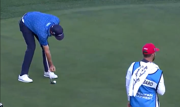 Golf fans react to PGA Tour pro Mark Hubbard TAKING THE MICK with his putter!