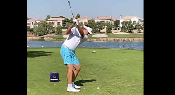 Ian Poulter HITS SHANK with his FIRST SHOT at the DP World Golf Day!