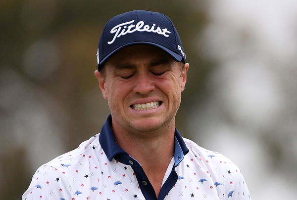 Justin Thomas hits SHOCKING TOPPED SHOT at Scottish Open