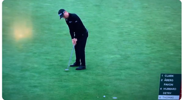 Justin Thomas unleashes F-bomb after missing birdie putt on 18 at Pebble Beach