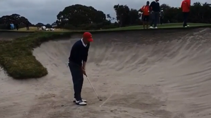 Justin Thomas ROASTS Patrick Reed in the bunker at Presidents Cup