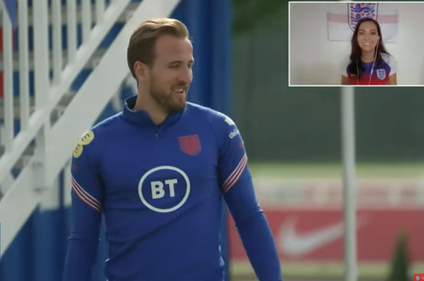 Harry Kane CHIPS IN TWICE IN A ROW during England golf chipping challenge!