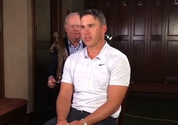 WATCH: Jack Nicklaus presents Brooks Koepka with PGA Tour POY award