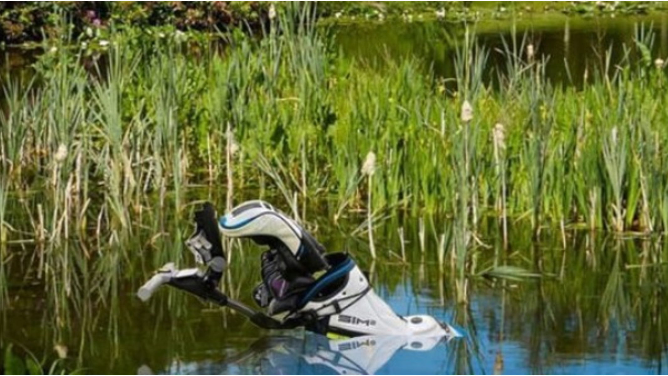 "For sale! Free because F*** GOLF!": Divorced golfer dumps his clubs in a pond