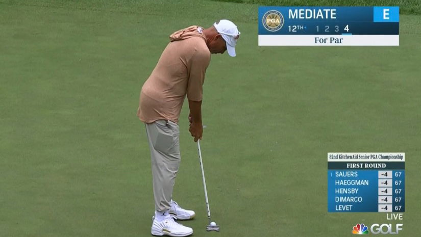 Golf fans react to Rocco Mediate's very interesting new look at the Senior PGA