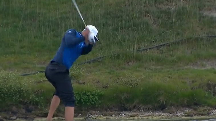 Adrian Meronk and Matt Wallace with the par saves of the year at Dutch Open