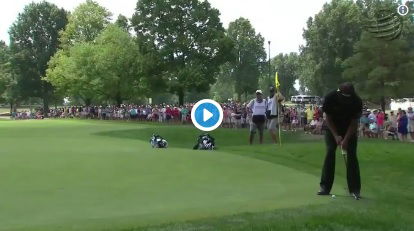 Phil Mickelson shows off dance moves on the course at WGC Bridgestone!