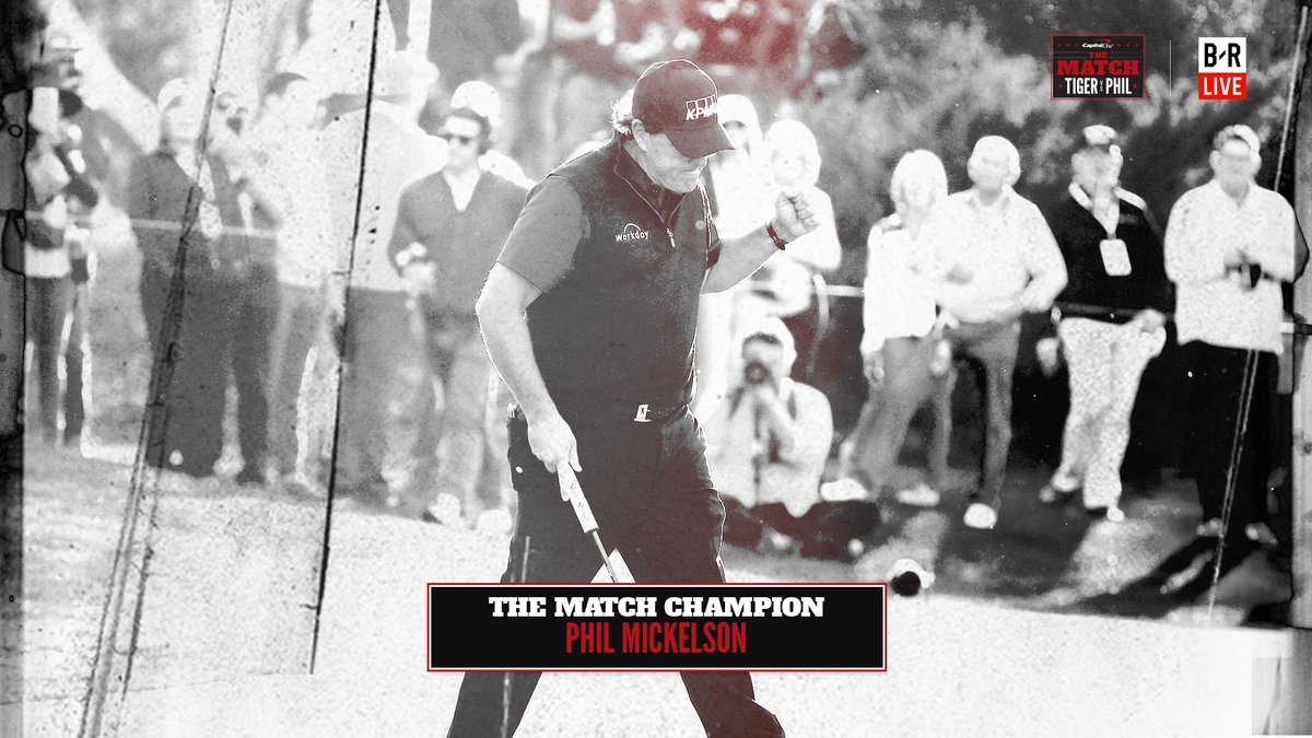 WATCH: Phil Mickelson gets given champion's belt, doesn't fit him!