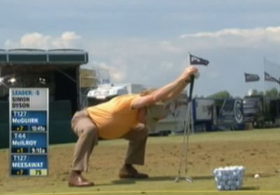 miguel angel jimenez awesome warm up routine