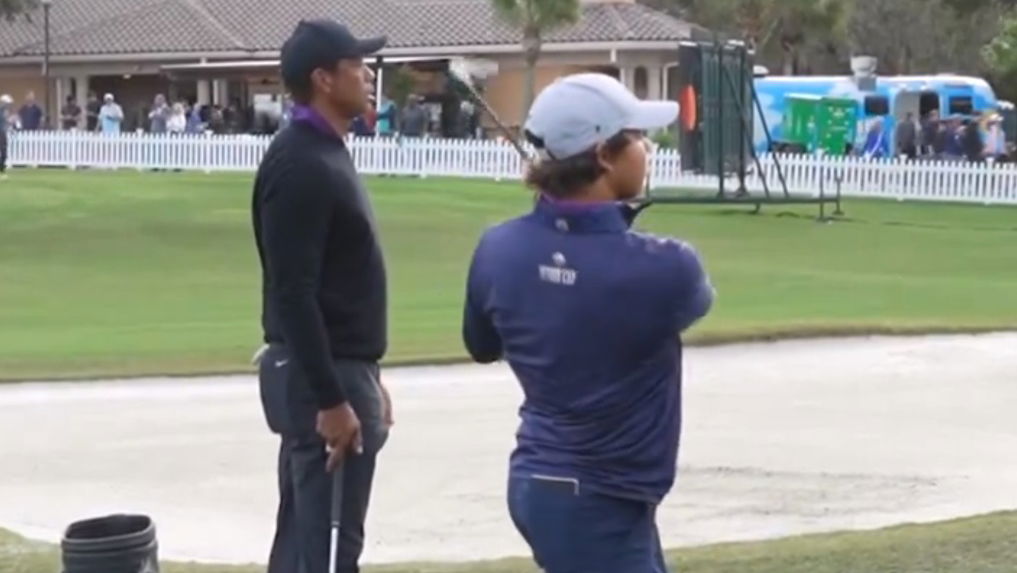 Tiger Woods after Charlie Woods flop: "That was f***ing nasty!"