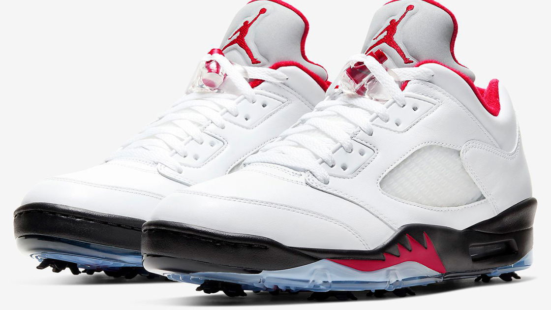 Nike Air Jordan 5 Low Golf Fire Red shoe is out on Friday