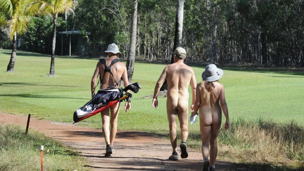golf, nude golf day, australia, greg norman, nudist golfers, naked golfers.