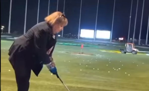 WATCH: Grandma has an ABSOLUTE SHOCKER at Top Golf 